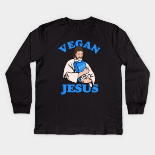 Vegan Jesus Kids Long Sleeve T-Shirt